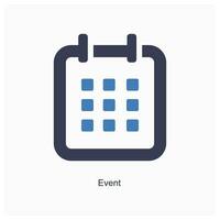 Event and calendar icon concept vector