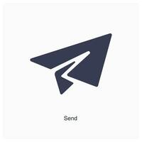 Send and message icon concept vector