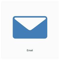 Email and message icon concept vector