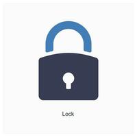 Lock and security icon concept vector