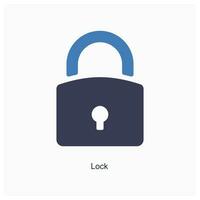 Lock and security icon concept vector