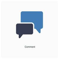 comment and chat icon concept vector