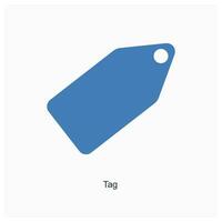 Tag and label icon concept vector