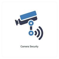 camera security and protection icon concept vector