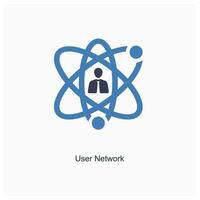 user network and connection icon concept vector