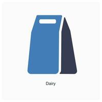 Dairy and notepad icon concept vector