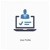 user profile and user icon concept vector