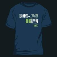 brooklyn lettering abstrac graphic, typography design, fashion t shirt, vector illustration