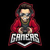 Gamer, Mascot logo, Sticker design 674733 Vector Art at Vecteezy