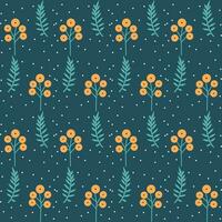 Abstract floral seamless pattern. Flower and drawn textures. Modern abstract design for paper, cover, fabric vector