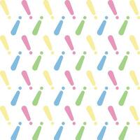 Colorful abstract seamless pattern isolated on white background vector