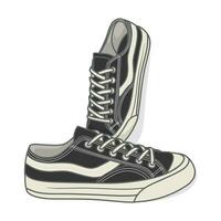 Sneakers Design with Side angle. Sport shoes . vector