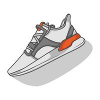 Sneakers Design with Side angle. Sport shoes . vector