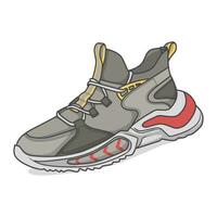 Sneakers Design with Side angle. Sport shoes . vector