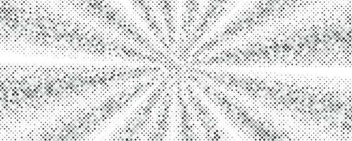 Sun rays halftone background. White and grey radial abstract comic pattern. Vector explosion abstract lines backdrop