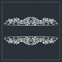 Ornament vintage luxury frame wedding invitation card text box title border islamic vector