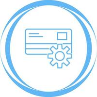 icono de vector de configuración de pago