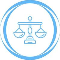 icono de vector de escala de justicia