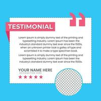 Creative Testimonial, Quote, Infographic Template. Quote Testimonial Template Vector Design