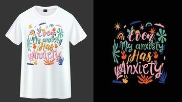floral mente mental salud camiseta diseño vector