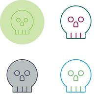 icono de vector de calavera pirata