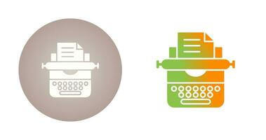 Typewriter Vector Icon