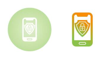 Mobile Security Vector Icon