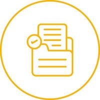 Document Check Vector Icon