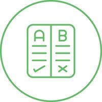 Pros And Cons Vector Icon