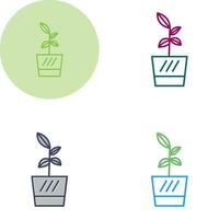 Flower Pot Vector Icon