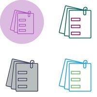 Attached Documents Vector Icon