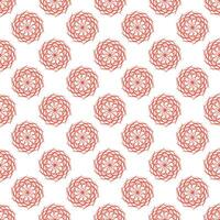 Seamless background with red color mandala. Geometric circular ornament. photo