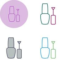 icono de vector de esmalte de uñas