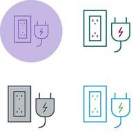 Plug and Socket Vector Icon