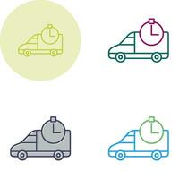 Time Based Delivery Vector Icon