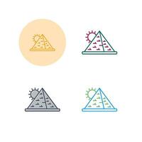 Pyramid Vector Icon