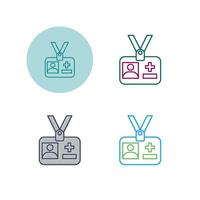 Medical Id Vector Icon