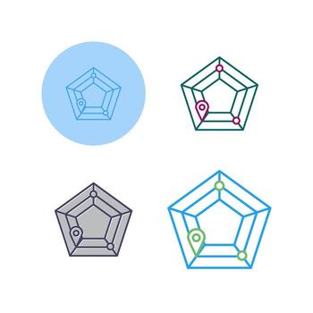 icono de vector de radar