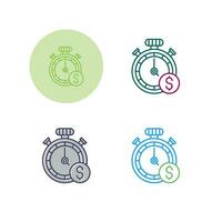 Time Of Money Vector Icon