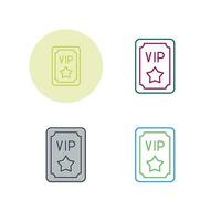 icono de vector de pase vip