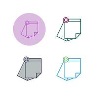 Sticky Note Vector Icon