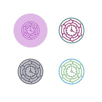 icono de vector de tiempo de procesamiento