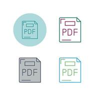 icono de vector de pdf