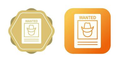 Wanted Poster Vector Icon