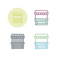 Food Stand Vector Icon