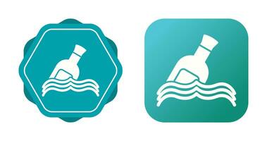 Bottle in Water Vector Icon