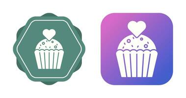 icono de vector de cupcake