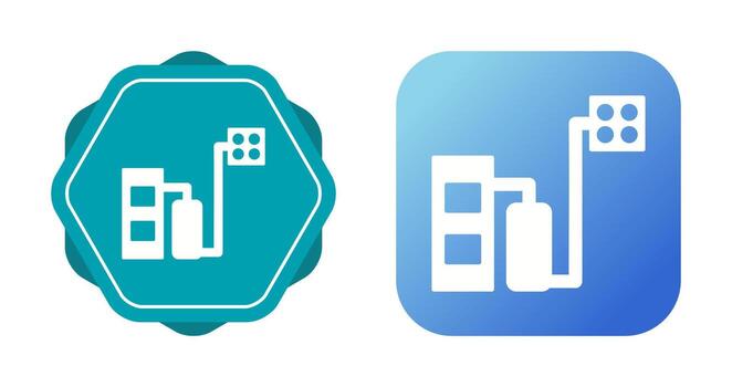 icono de vector de caldera de combustible sólido