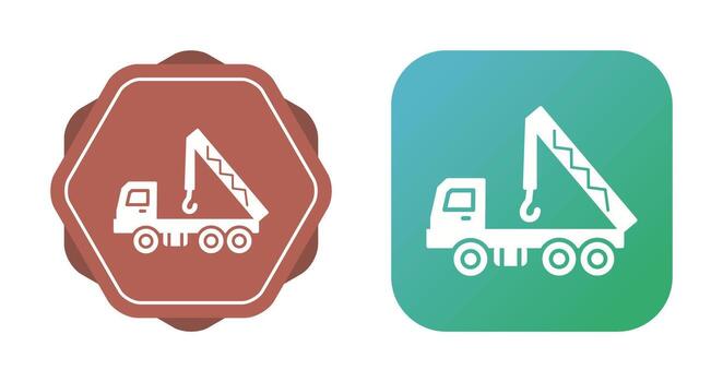 icono de vector de grúa