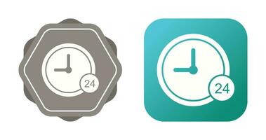 24 Hour Service Vector Icon